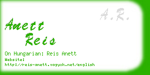 anett reis business card